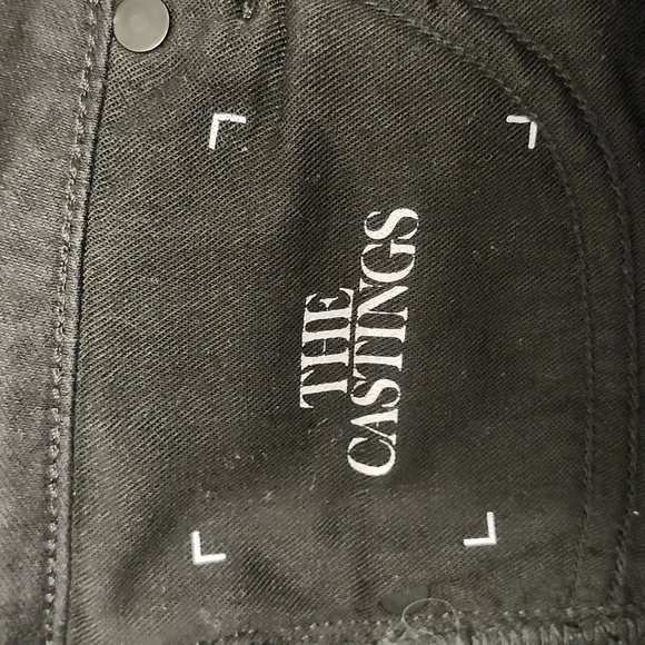 The Castings coated reactive dye black denim mid rise skinny size 27 - Picture 6 of 7